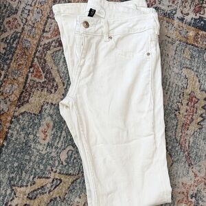 H&M White Denim Slim Jeans